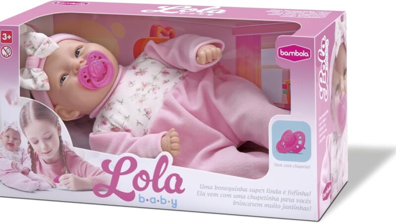 Boneca Lola Baby 35 cm Rosa