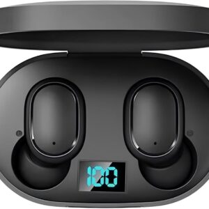 Fone de Ouvido Bluetooth 5.1 TWS Premium Wireless com Luz LED, Som Hi-Fi Estéreo, Cancelamento de Ruído, Toque Inteligente, Bateria Longa, Microfone, Compatível com Android e iOS