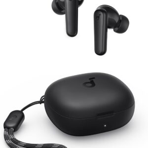 Soundcore P20i da Anker, Fone de Ouvido Bluetooth 5.3, Graves Potentes, Drivers de 10mm, 30H de Reprodução, Resistência à Água, 2 Mics IA, Personalização de Som via App, Fone sem fio tws, Preto