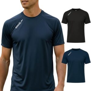 Kit 2 Camisetas Dry Fit Academia Esportiva Masculina Speedo – Conforto e Desempenho para Treinos