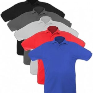 Kit 5 Gola Polo Piquet 100% Poliéster Cores Sortidas