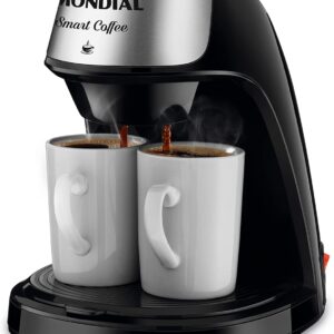 MONDIAL Cafeteira Elétrica Smart Coffe, Preto/Inox, 500W, 220V - C-42-2X-BI